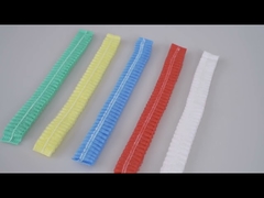 Non Woven Mob Cap Style Disposable Head With Double Elastic