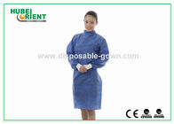 CE MDR Certificated Excellent Filtration SMS Disposable Isolation Gowns With Knitted Wrist
