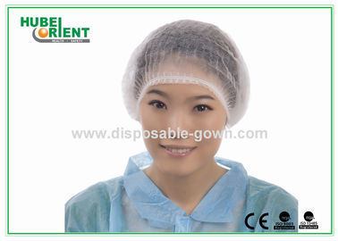 White / Green PP Disposable Mob Caps Soft Disposable Surgeon Caps