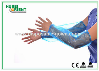 Colored PE Disposable Arm Sleeves/Waterproof Plastic Oversleeves For Food Processing