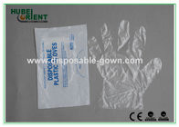 Skid Proof Waterproof Disposable Transparent LDPE Gloves For Hospitals