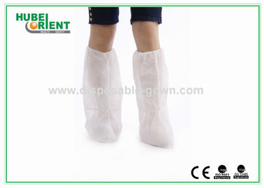 Breathable Disposable Medical Boot Cover , Plastic Shoe Covers For Hospital Lab