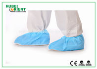 Disposable Foot Covers Waterproof PP+CPE Shoe Covers With Non Slip PVC Sole