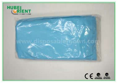 CE Standard CPE Disposable Protective Gowns / Blue CPE Surgical Gown For Hosptal use