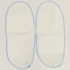 Beauty Salon Disposable Whole Top PP Nonwoven Slippers With Blue Thread Sewing