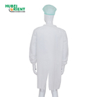 Anti Dust PP/SMS/Microporous/Tyvek Disposable Protective Lab Coat With Elastic Wrists