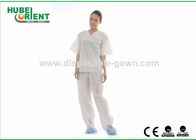 Anti-Bacterial 45g/M2 SMS Medical Disposable Protective Kits With Shirt And Trousers In Medical Environment