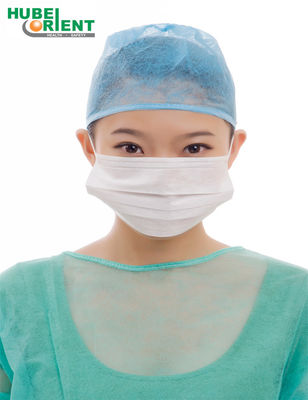 Non-Woven Disposable Odorlees Facemask 3ply With Earloop white/blue/green