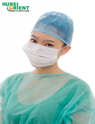Non-Woven Disposable Odorlees Facemask 3ply With Earloop white/blue/green