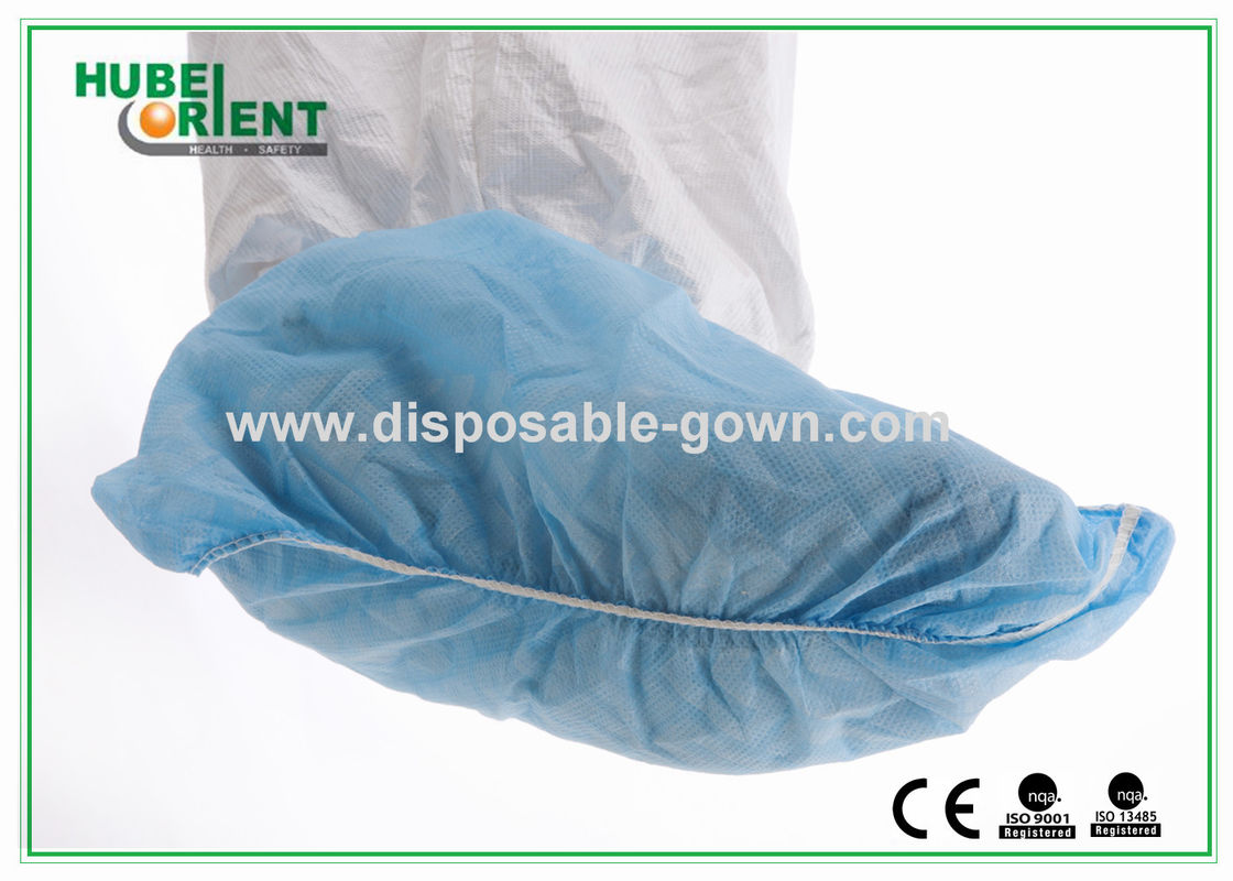 Medical Non Woven Shoe Cover Antibacterial Dustproof With Striped Sole